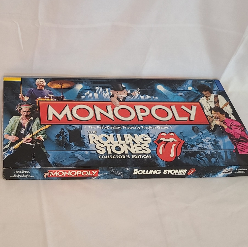 Monopoly The Rolling Stones Collector's Edition Board Game